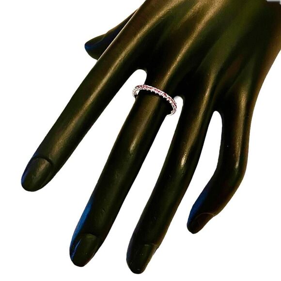 Natural Pink Sapphire Ring 6.5 14k W Gold 0.66 TCW Certified $1,190 217001 - Picture 3 of 12